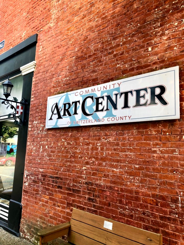 Sign, Community Art Center of Switzerland County, Vevay, I… 
