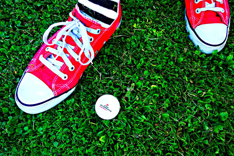 Grass golf ball golf