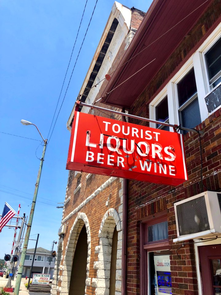 Tourist Liquors SIgn, Osgood, Indiana 