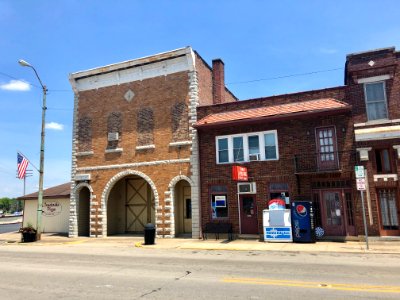 Old Osgood Fire Station and Masonic Hall, Osgood, Indiana 