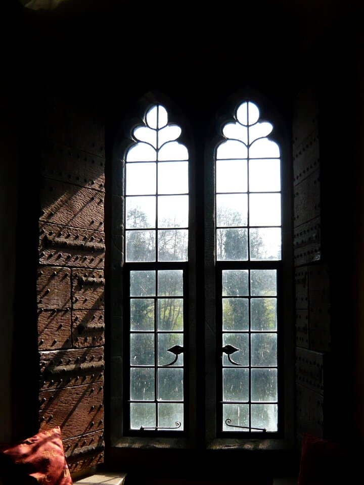 Architecture black window black castle