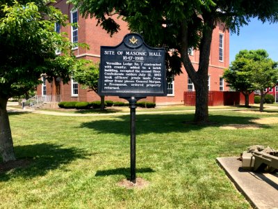 Versailles Masonic Hall Historical Marker, Versailles, IN 