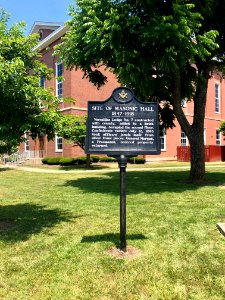 Versailles Masonic Hall Historical Marker, Versailles, IN 