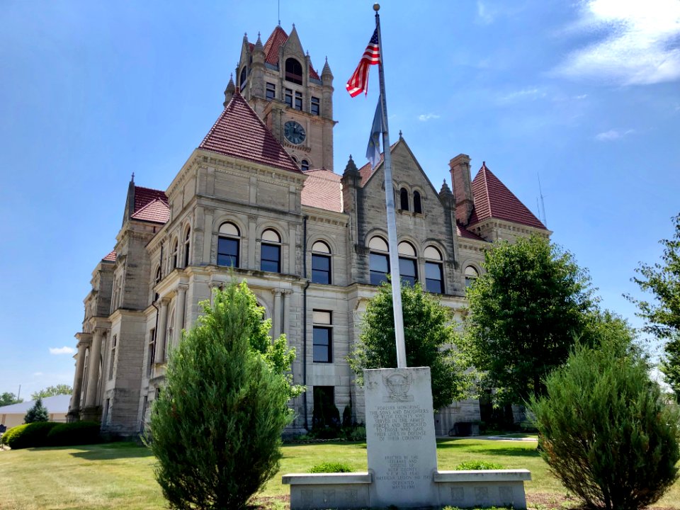 Rush County Courthouse, Rushville, IN 