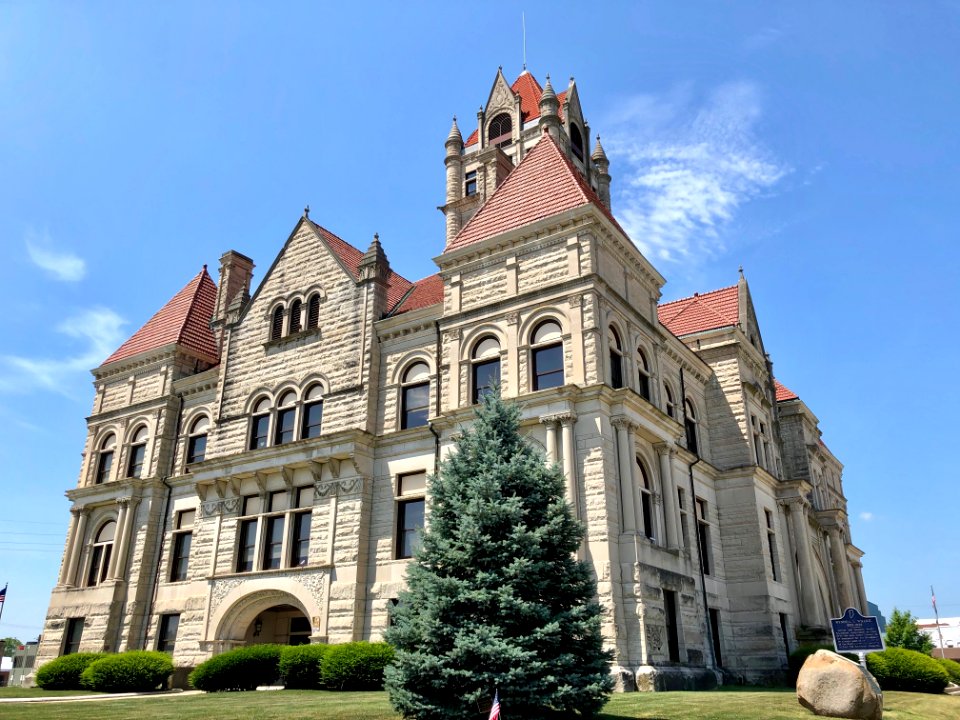 Rush County Courthouse, Rushville, IN 