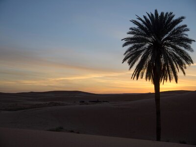 Morocco sand dune atmospheric