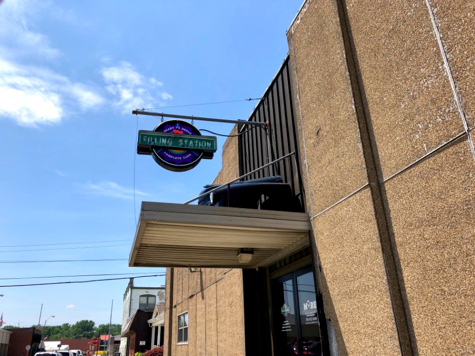 Filling Station Sign, Rushville, IN 
