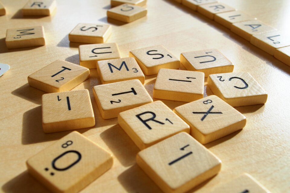 Pieces tiles alphabet