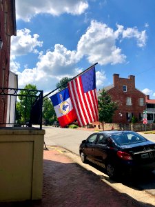 Flags, Masonic Schofield House, Madison, IN 
