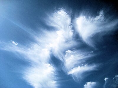 Unusual wispy sky