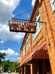 Monroe International Order of Odd Fellows Lodge Sign, Madi… 