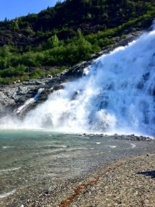 Nugget Falls, Mendenhall Glacier, Juneau, AK 