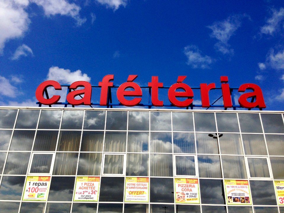 Cora Cafétéria, Caen, Normandie, France 