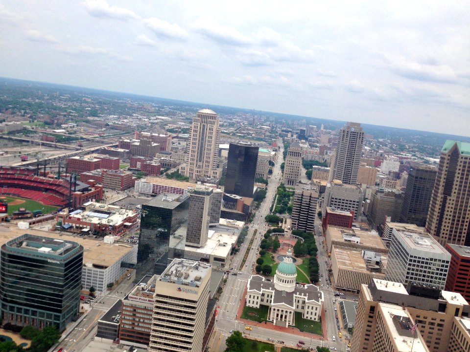 View from Gateway Arch, St. Louis, MO 