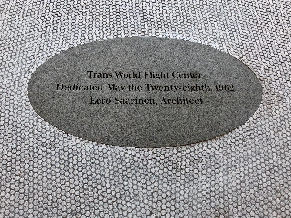 Dedication Marker, TWA Flight Center, John F. Kennedy Inte… 
