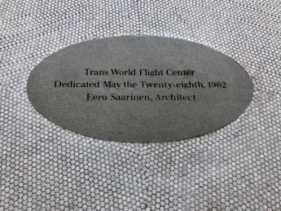 Dedication Marker, TWA Flight Center, John F. Kennedy Inte… 