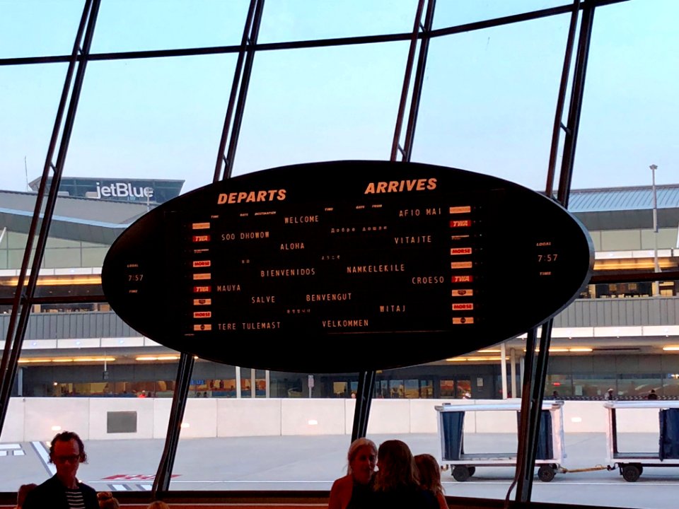 Sunken Lounge Departures Board, TWA Flight Center, John F.… 