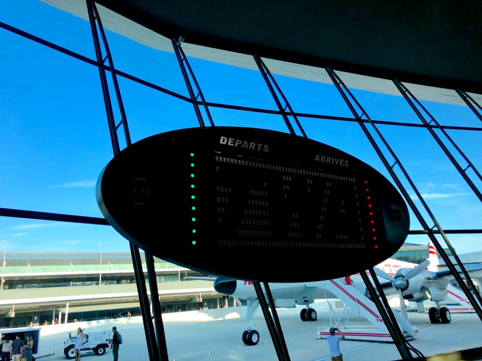 Sunken Lounge Departures Board, TWA Flight Center, John F.… 