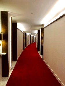 Hallway, Saarinen Wing, TWA Hotel, John F. Kennedy Interna… 