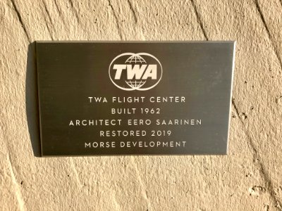 Historical Marker, TWA Flight Center, John F. Kennedy Inte… 