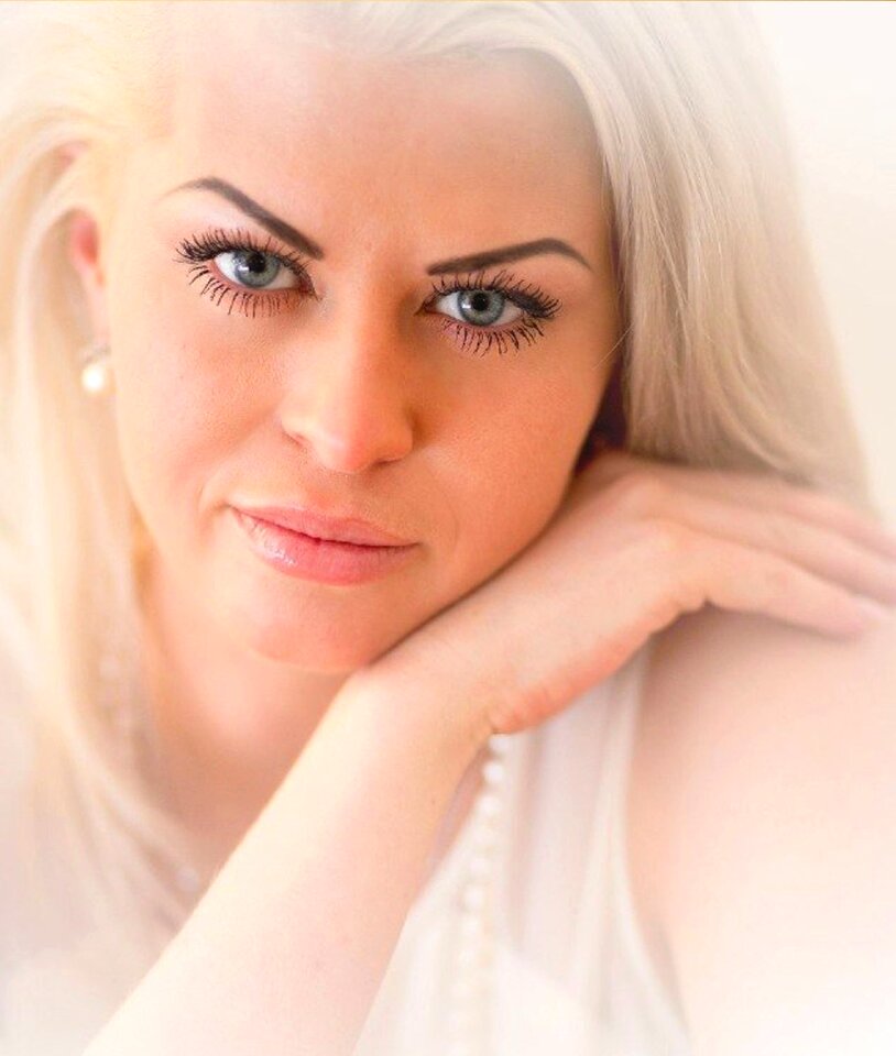 Portrait beautiful girl blonde