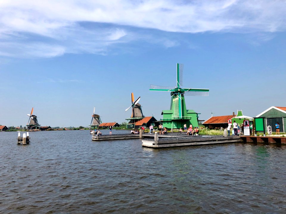 Windmolen, Zaanse Schans, Zaandam, Noord-Holland, Nederlan… 
