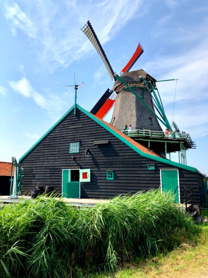 Verfmolen De Kat, Zaanse Schans, Zaandam, Noord-Holland, N… 