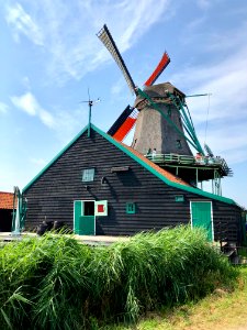 Verfmolen De Kat, Zaanse Schans, Zaandam, Noord-Holland, N… 