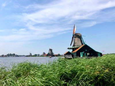 Windmolen, Zaanse Schans, Zaandam, Noord-Holland, Nederlan… 