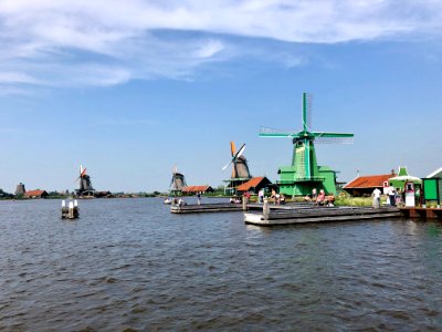 Windmolen, Zaanse Schans, Zaandam, Noord-Holland, Nederlan… 