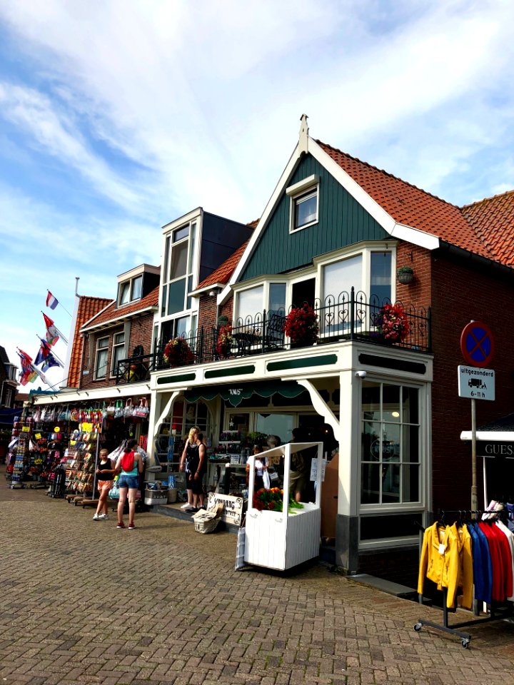 Noordeinde, Volendam, Noord-Holland, Nederland 