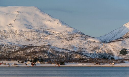 Mountains coast scandinavia