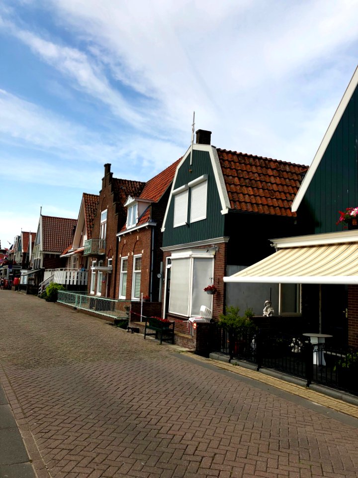 Noordeinde, Volendam, Noord-Holland, Nederland 