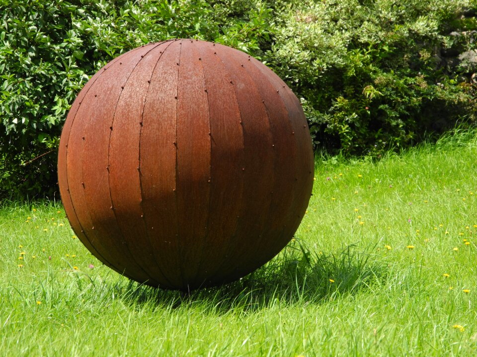 Rusty art object
