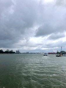 Nieuwe Maas, Schiedam, Zuid-Holland, Nederland 