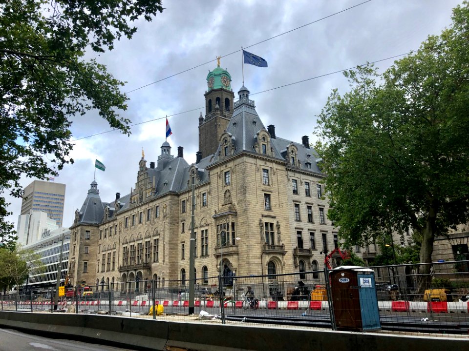 Stadhuis Rotterdam, Rotterdam, Zuid-Holland, Nederland 