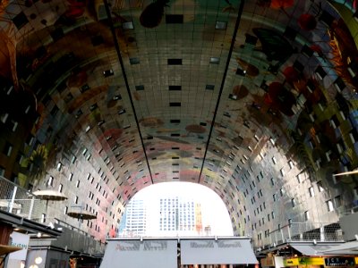 Markthal, Rotterdam, Zuid-Holland, Nederland 