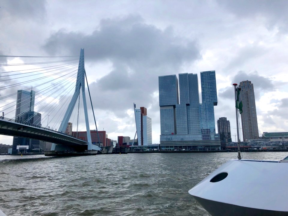 Erasmusbrug, Rotterdam, Zuid-Holland, Nederland 