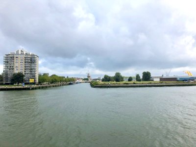 Nieuwe Maas, Schiedam, Zuid-Holland, Nederland 