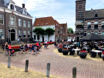 Damplein, Edam, Noord-Holland, Nederland 