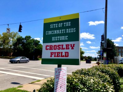 Sign, Crosley Field Memorial, City Gospel Mission, Queensg… 