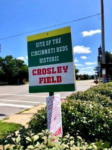 Sign, Crosley Field Memorial, City Gospel Mission, Queensg… 