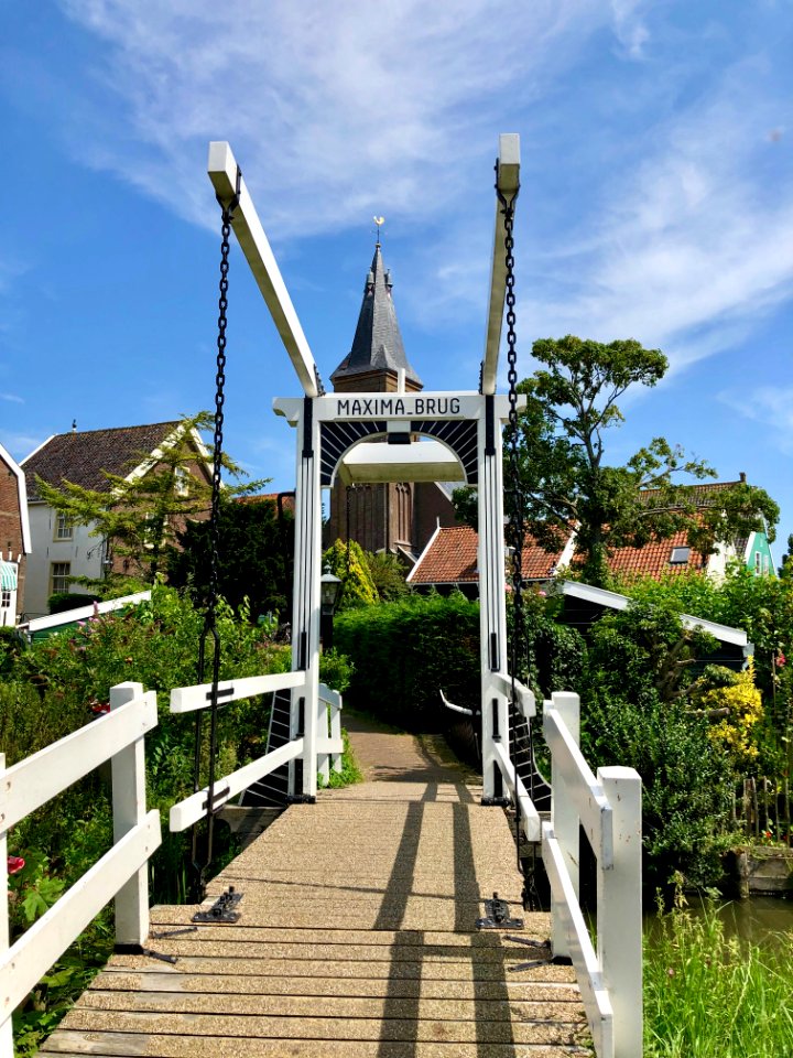 Maxima Brug, Marken, Noord-Holland, Nederland 