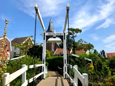 Maxima Brug, Marken, Noord-Holland, Nederland 