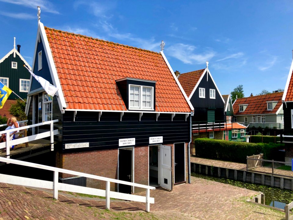 Havenbuurt, Marken, Noord-Holland, Nederland 