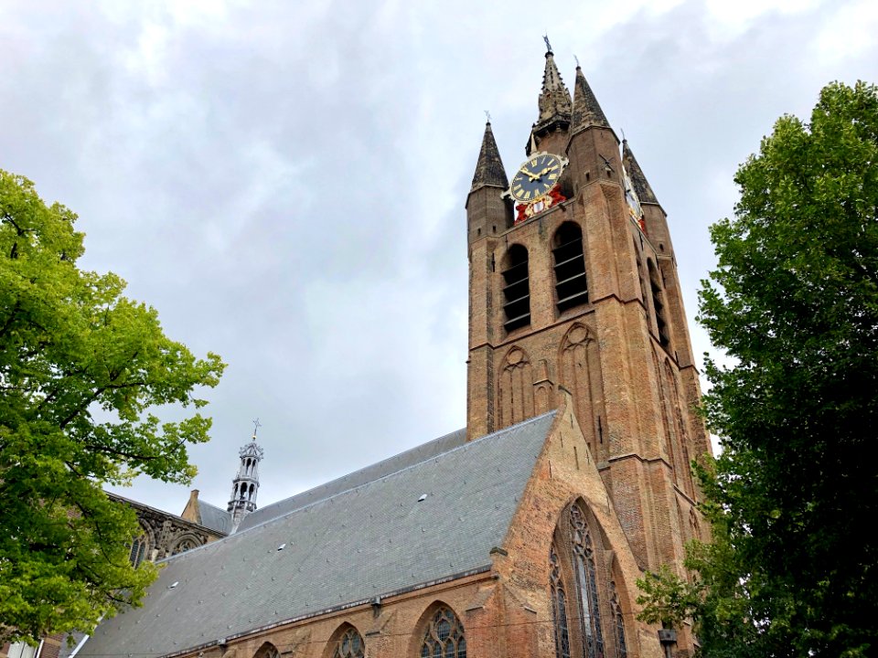 Oude Kerk, Delft, Zuid-Holland, Nederland 