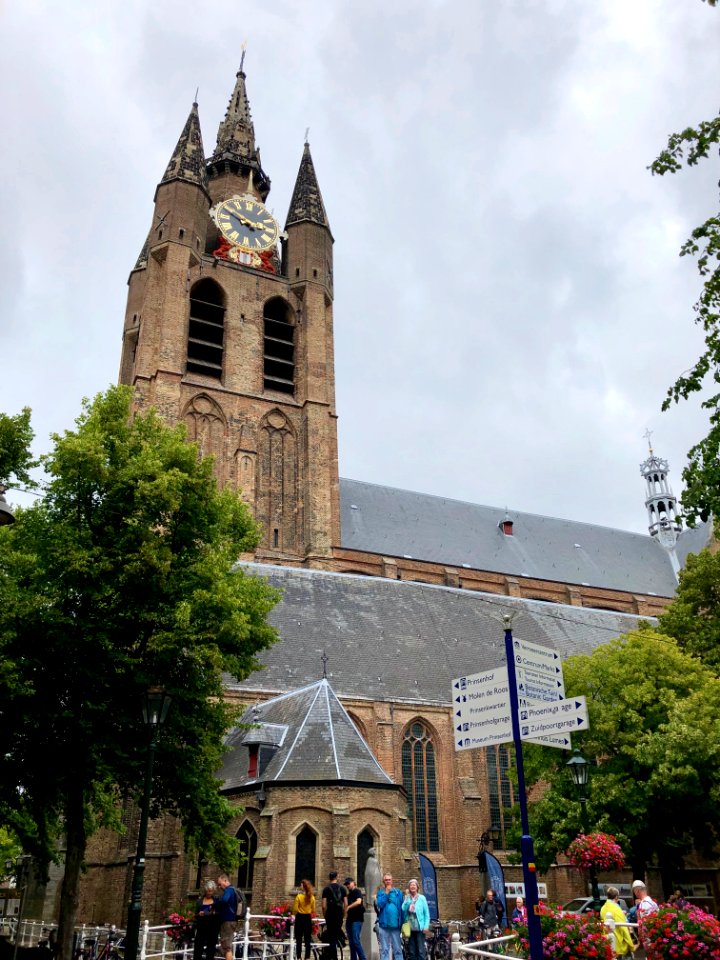 Oude Kerk, Delft, Zuid-Holland, Nederland 