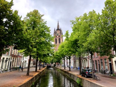 Oude Delft, Delft, Zuid-Holland, Nederland 