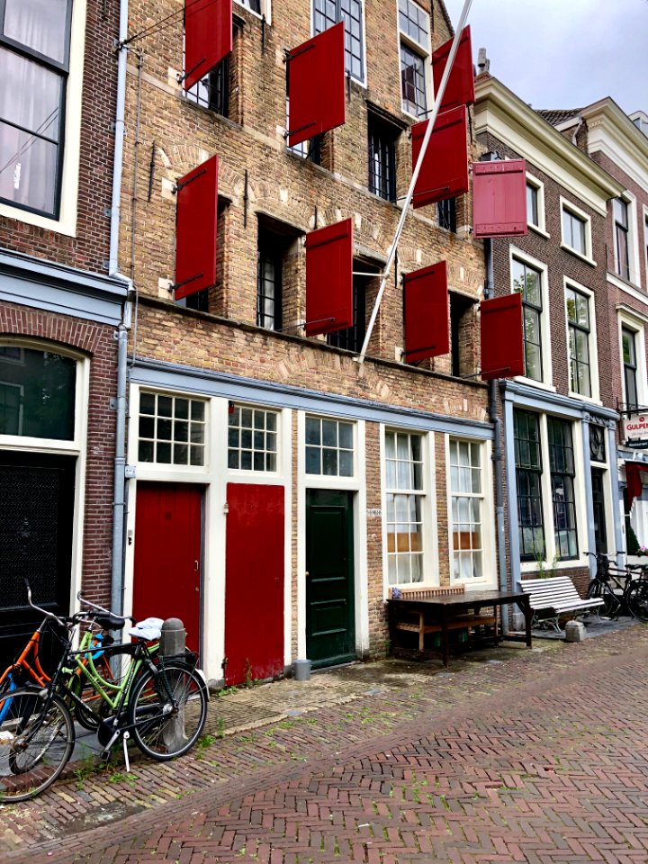Oude Delft, Delft, Zuid-Holland, Nederland 