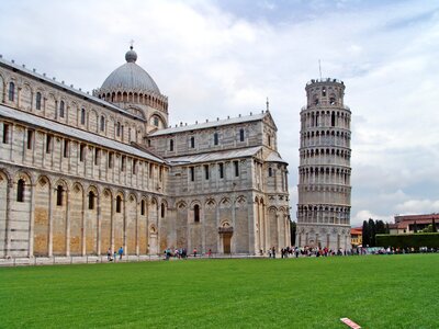 Leaning tower building tower